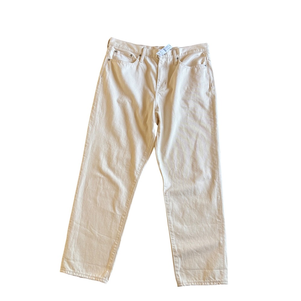 J.Crew Slouchy Boyfriendโ Jean Natural Cream White Denim BD367 Size 31 NWT